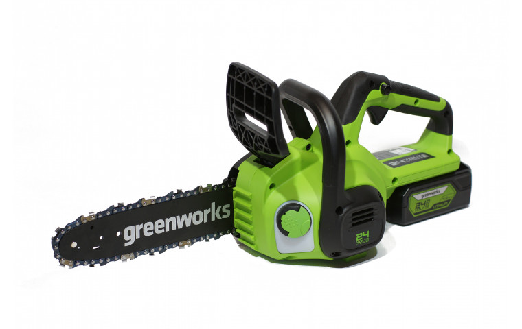 Пила цепная аккумуляторная GreenWorks G24CS25 24В (Без АКБ и ЗУ) - фото 1 - id-p202642247