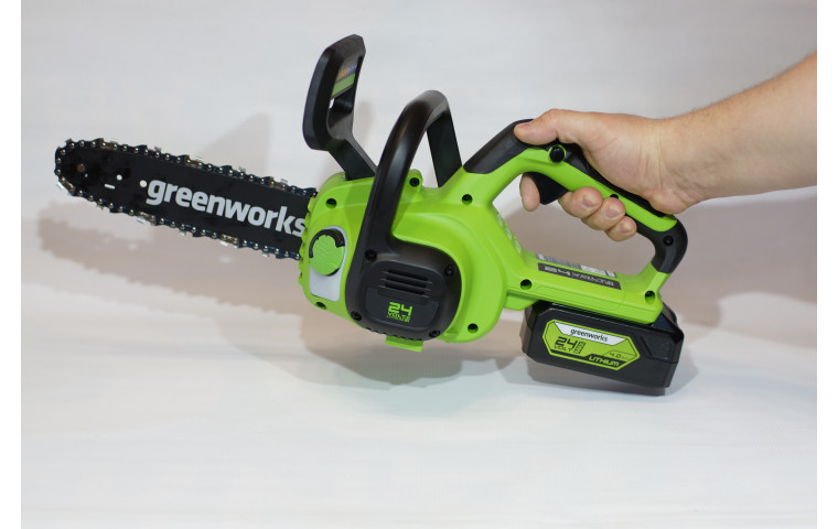 Пила цепная аккумуляторная GreenWorks G24CS25 24В (Без АКБ и ЗУ) - фото 5 - id-p202642247