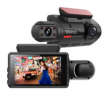 Видеорегистратор 2 камеры Vehicle BlackBOX DVR A68 Dual Lens Full HD 1080 + камера заднего вида в подарок, фото 3