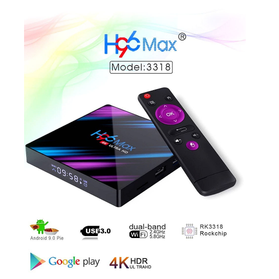 Телевизионная андроид приставка Smart TV H96 Max, Android 9, 4K UltraHD 2G/16Gb с пультом ДУ - фото 9 - id-p202805925