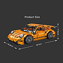 Конструктор Оранжевый Porsche GT 1268 дет., MOC MORK 023024-1, Техник, фото 2