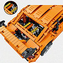 Конструктор Оранжевый Porsche GT 1268 дет., MOC MORK 023024-1, Техник, фото 3