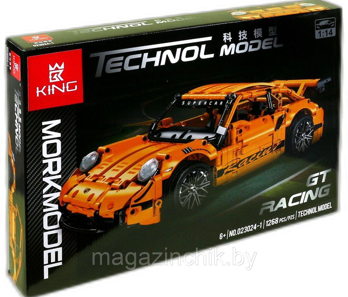 Конструктор Оранжевый Porsche GT 1268 дет., MOC MORK 023024-1, Техник - фото 4 - id-p202818593