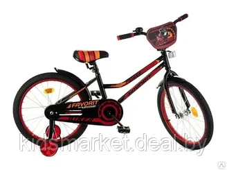 Детский велосипед Favorit Biker 18 BIK-P18RD (черный/красный)