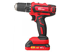 Аккумуляторная дрель-шуруповерт BD 1820-1 DLI в чемодане WORTEX BD18201DLi1029, фото 2