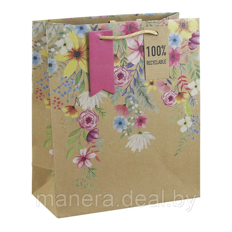 Пакет бумажный подарочный "Summer Floral" - фото 1 - id-p139828953