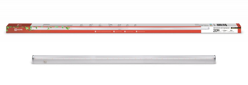 Акция! Светильник для растений СПБ-ФИТО 20Вт 1,2м (1170 мм) IN HOME - фото 1 - id-p202828084