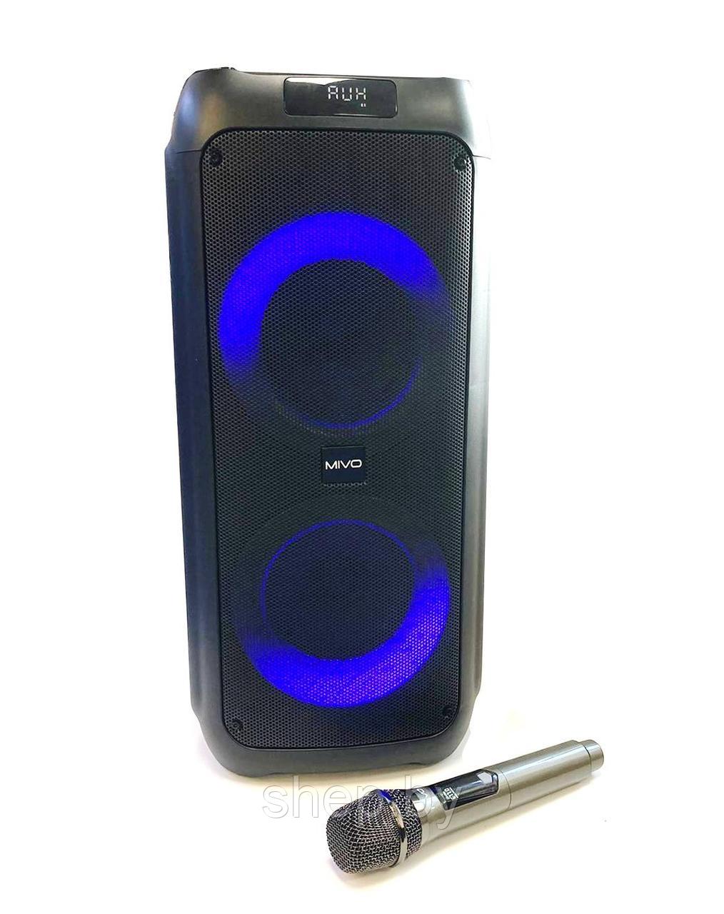 Мощная караоке колонка MIVO MD-650 60Вт FM/Bluetooth/USB/SD/AUX/ Пульт / Беспроводной микрофон NEW !!! - фото 1 - id-p202841598