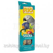 Rio RIO Sticks Fruit and Berries палочки для попугаев с фруктами и ягодами, 2*90гр