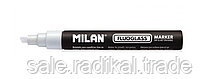 Маркер Milan Fluoglass меловой,цвет - розовый - pink