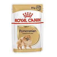 85гр Влажный корм ROYAL CANIN Pomeranian Adult для взрослых собак породы Померанский Шпиц, паштет (пауч)