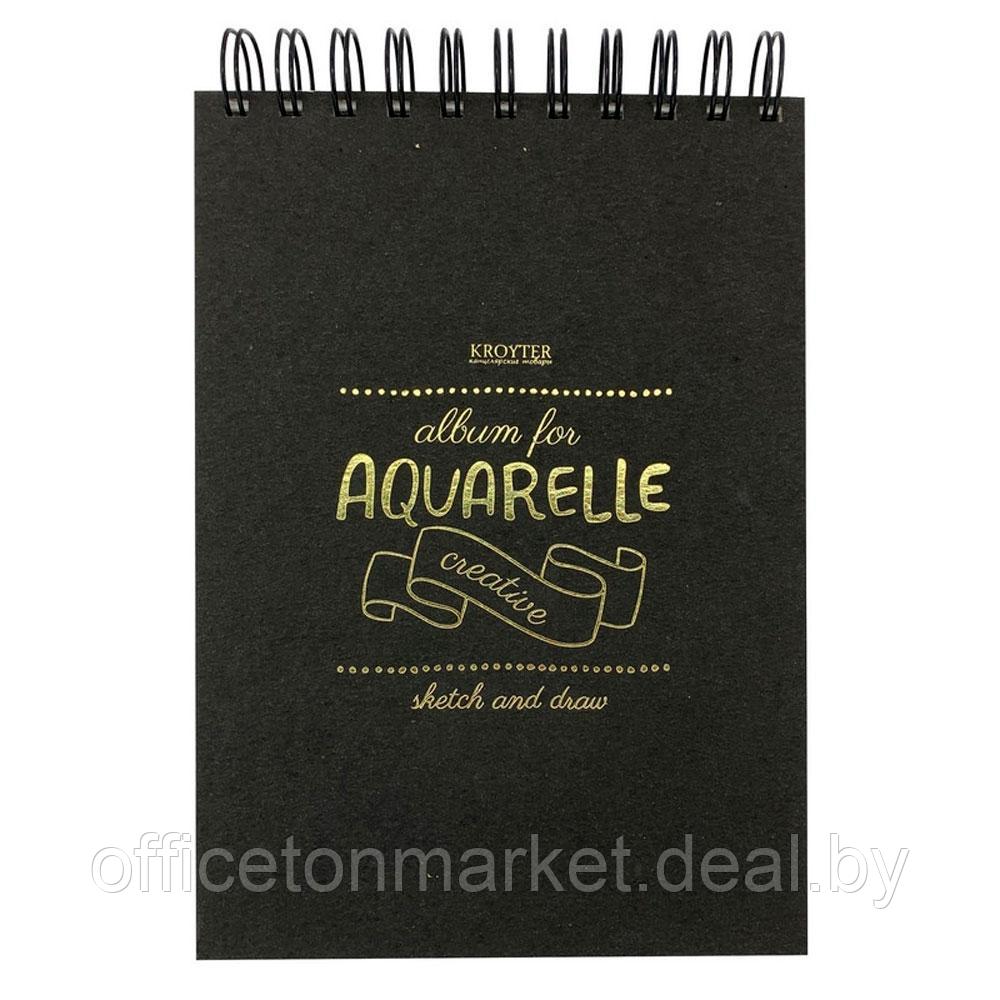 Скетчбук "Aquarelle", 14.5x24, 40 листов, черный - фото 1 - id-p202879810