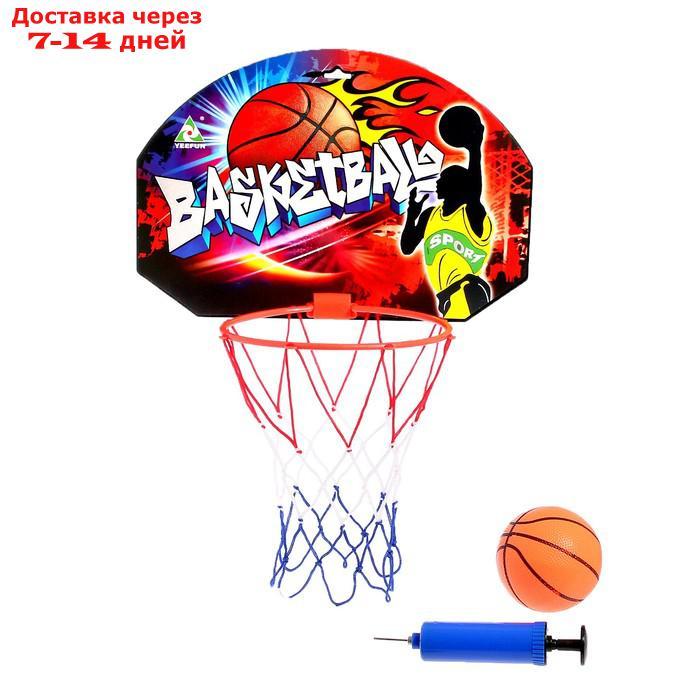 Баскетбольный набор "Штрафной бросок", с мячом, диаметр мяча 12 см, диаметр кольца 23 см. - фото 2 - id-p202761747