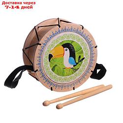 Игрушка детская барабан "Тукан"  11668