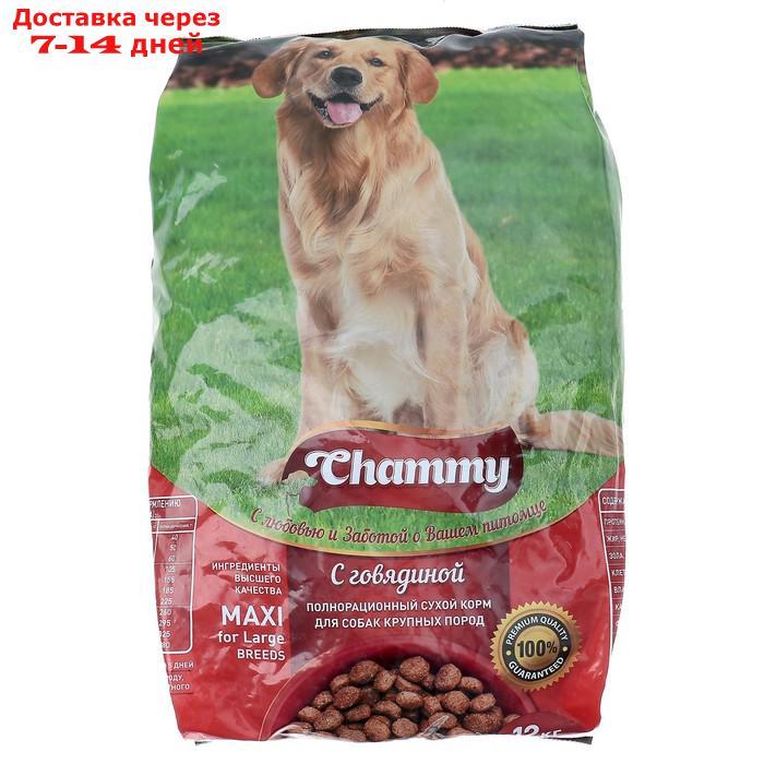 Сухой корм Chammy для собак крупных пород, говядина, 12 кг - фото 1 - id-p202760879