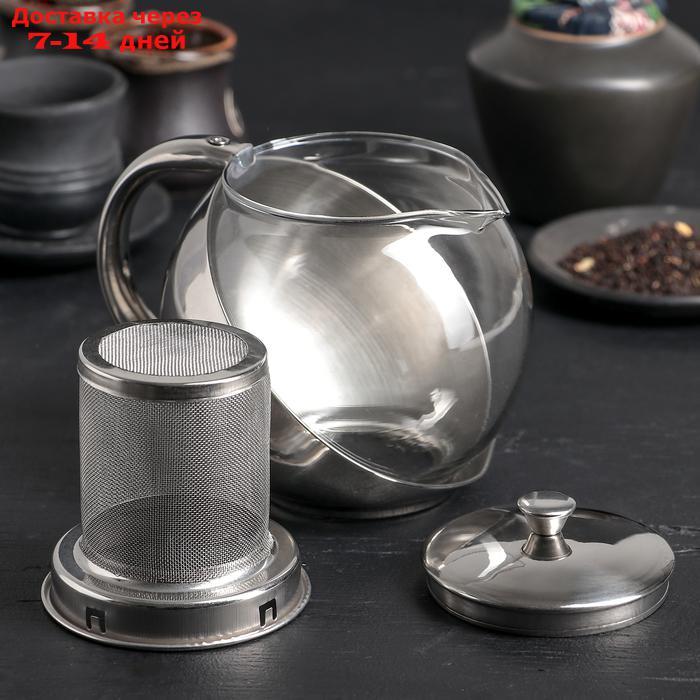 Чайник заварочный "Металлик", с металлическим ситом, 750 мл - фото 2 - id-p202761868