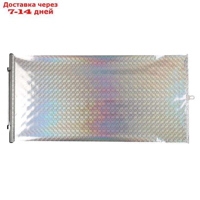 Автомобильная шторка на стекло, раздвижная 50 x 125 см, цвет хром - фото 3 - id-p202762095