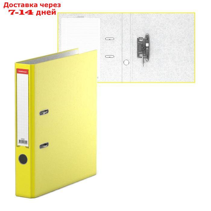 Папка-регистратор А4, 50мм ErichKrause "Neon" с арочным механизмом, желтая 45394 - фото 1 - id-p202760143