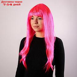 Карнавальный парик "Блеск", цвет розовый