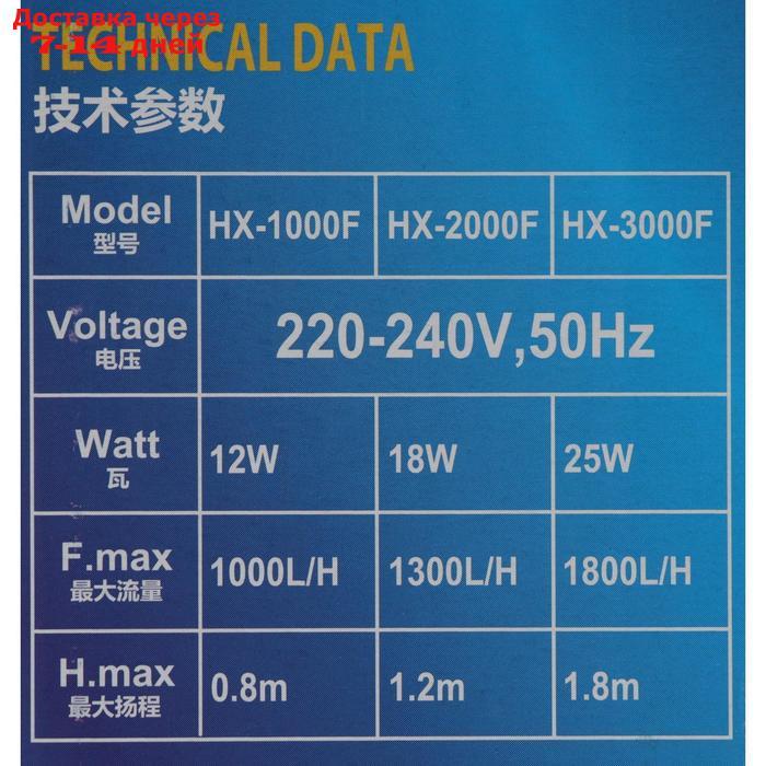 Фильтр Sea Star HX-2000F погружной двухсекционный, 1300 л/ч, 18 Вт - фото 7 - id-p202761358