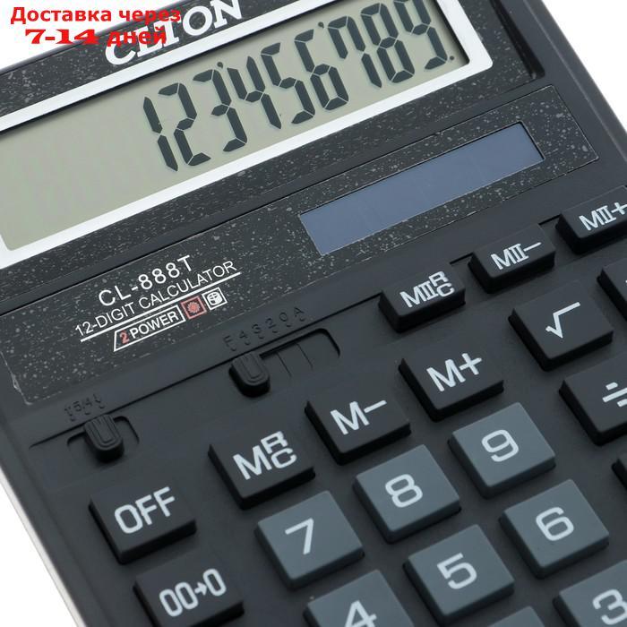 Калькулятор настольный, 12-разрядный, CL-888T, двойное питание - фото 3 - id-p202762302