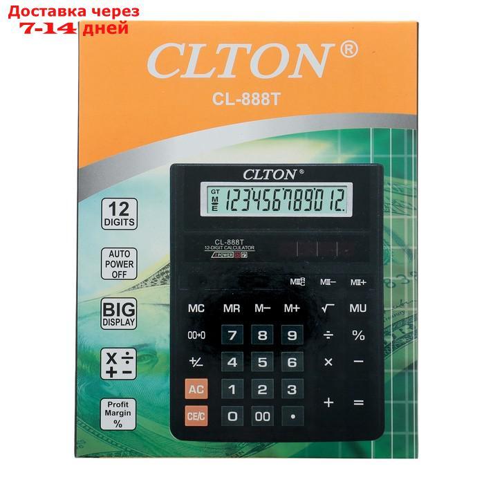 Калькулятор настольный, 12-разрядный, CL-888T, двойное питание - фото 6 - id-p202762302