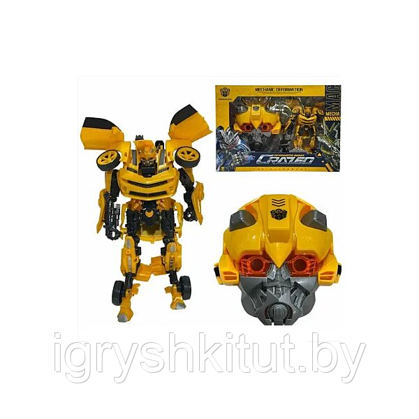 Игровой набор Робот трансформер + маска, 2 вида - фото 4 - id-p202886422