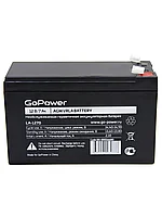 Аккумулятор свинцово-кислотный GoPower LA-1270 12V 7Ah для детских электромашинок, охранно-пожарных систем