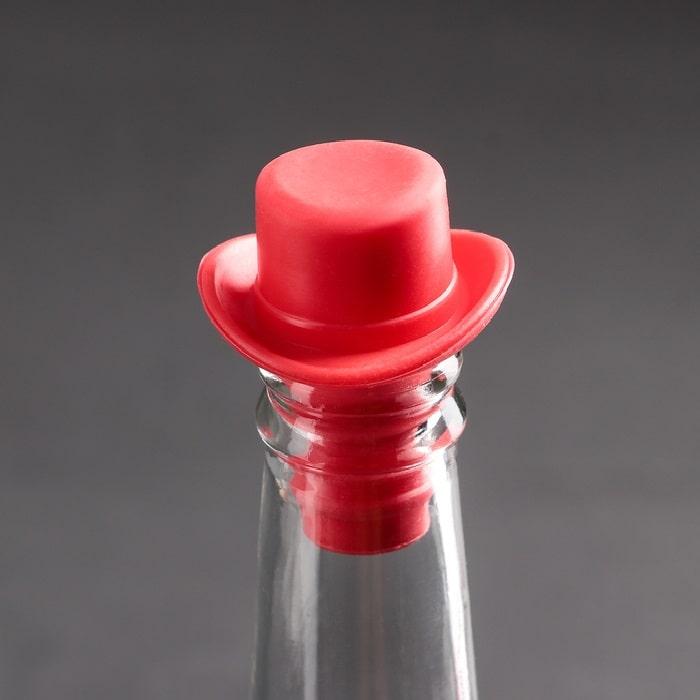 Силиконовая пробка для бутылки «Шляпа» - фото 2 - id-p202889671