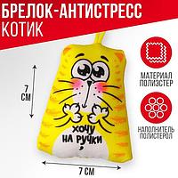 Брелок - игрушка антистресс котэ «Хочу на ручки»