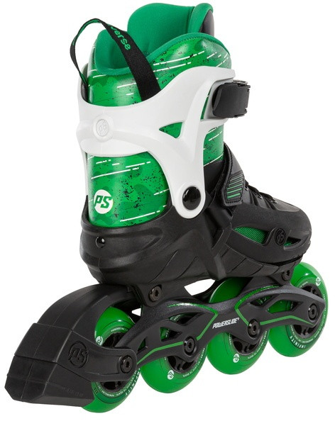 Детские роликовые коньки Powerslide Universe зеленые 4-колесные - фото 3 - id-p202897278