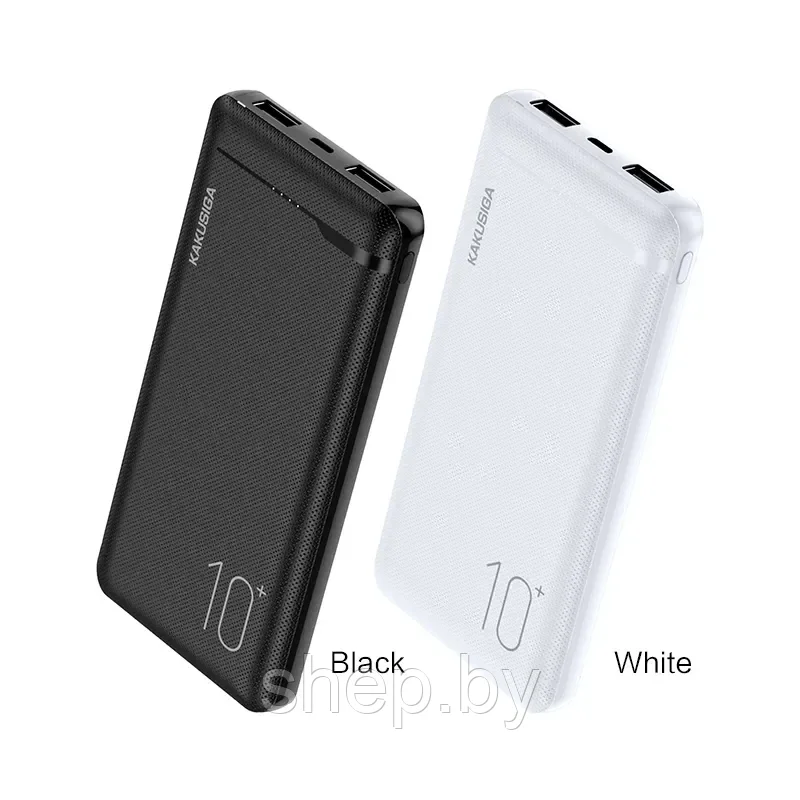 Внешний аккумулятор (Power Bank) KAKUSIGA KSC-583 10000 mAh 2 USB - фото 1 - id-p202901614