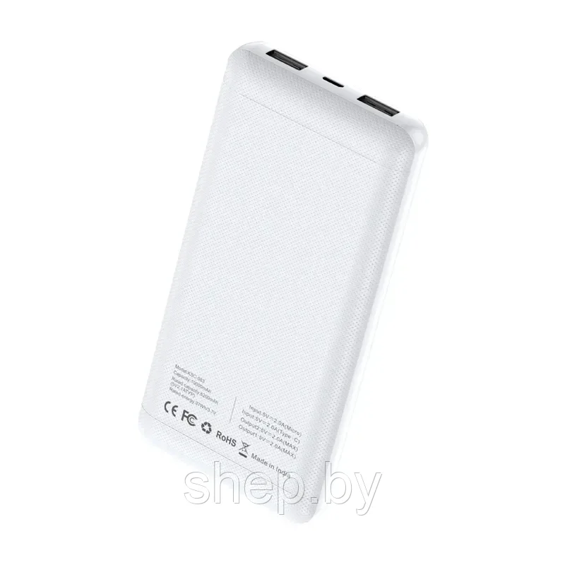 Внешний аккумулятор (Power Bank) KAKUSIGA KSC-583 10000 mAh 2 USB - фото 3 - id-p202901614