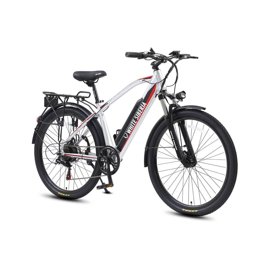 Электровелосипед WHITE SIBERIA CAMRY ALLROAD 500W (Серебристый) - фото 9 - id-p202906948
