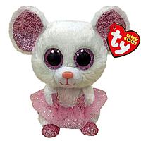 Игрушка мягконабивная Мышка-балерина NINA, серии "Beanie Boo's", 15 см