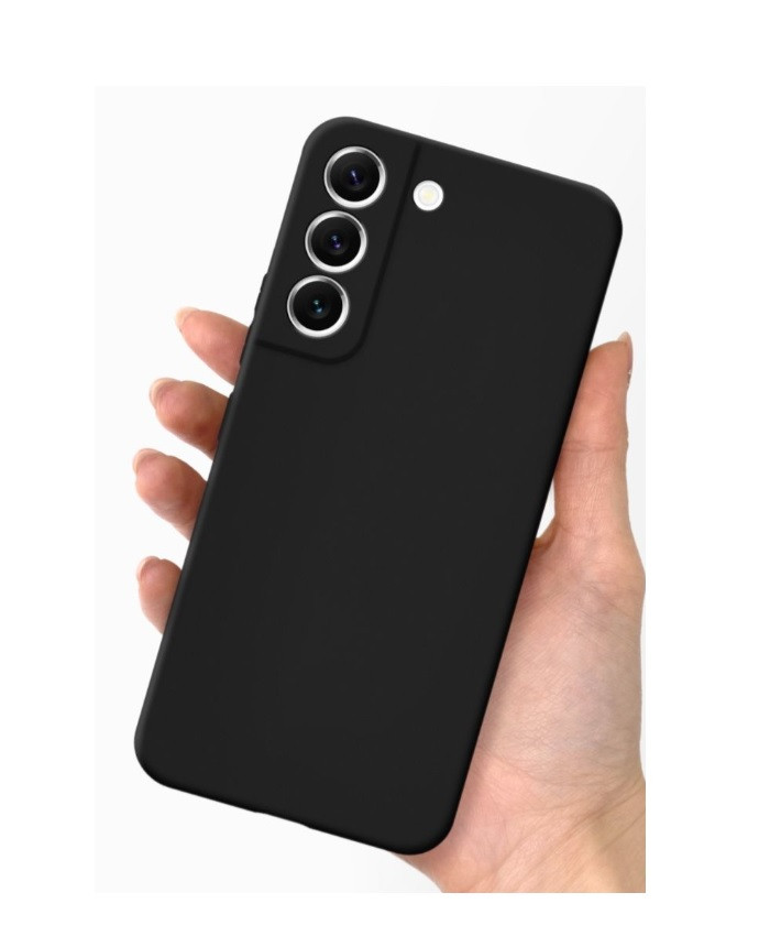 Чехол-накладка для Samsung Galaxy S22 SM-S901 (силикон) черный с защитой камеры - фото 5 - id-p175883274