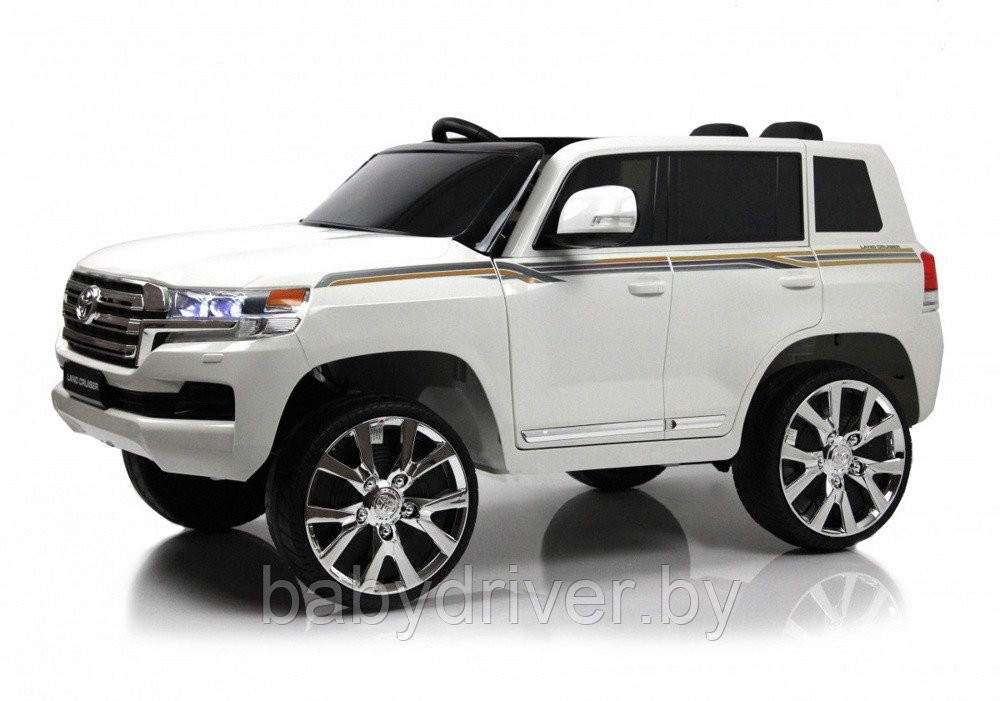 Детский электромобиль RiverToys Toyota Land Cruiser 200 JJ2022 (белый)