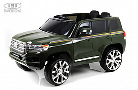 Детский электромобиль RiverToys Toyota Land Cruiser 200 JJ2022 (зеленый глянец)