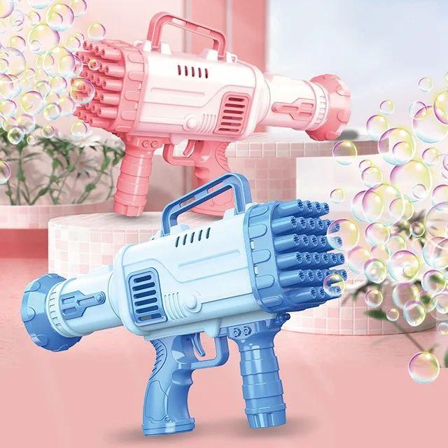 Детский пулемет для создания мыльных пузырей BAZOOKA BUBBLE MACHINE (36 отверстия) - фото 2 - id-p159005936
