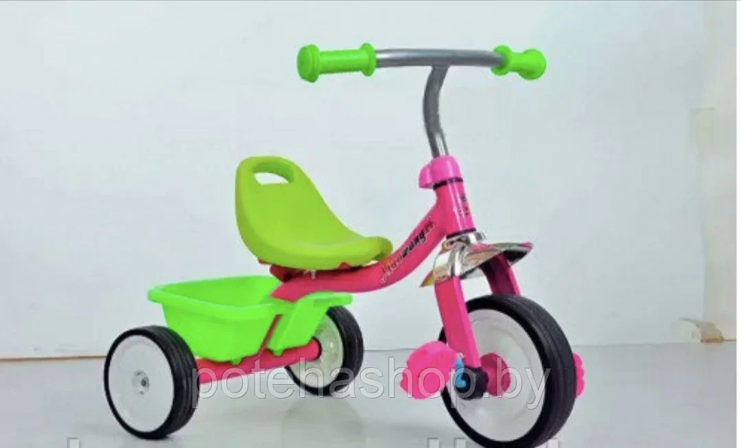 Велосипед детский 820-6P трехколесный розовый - фото 1 - id-p202997206
