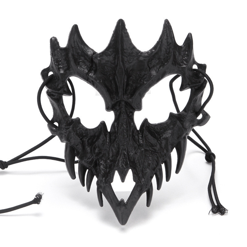 Карнавальная маска «Череп дракона» цвет чёрный - фото 1 - id-p202997204