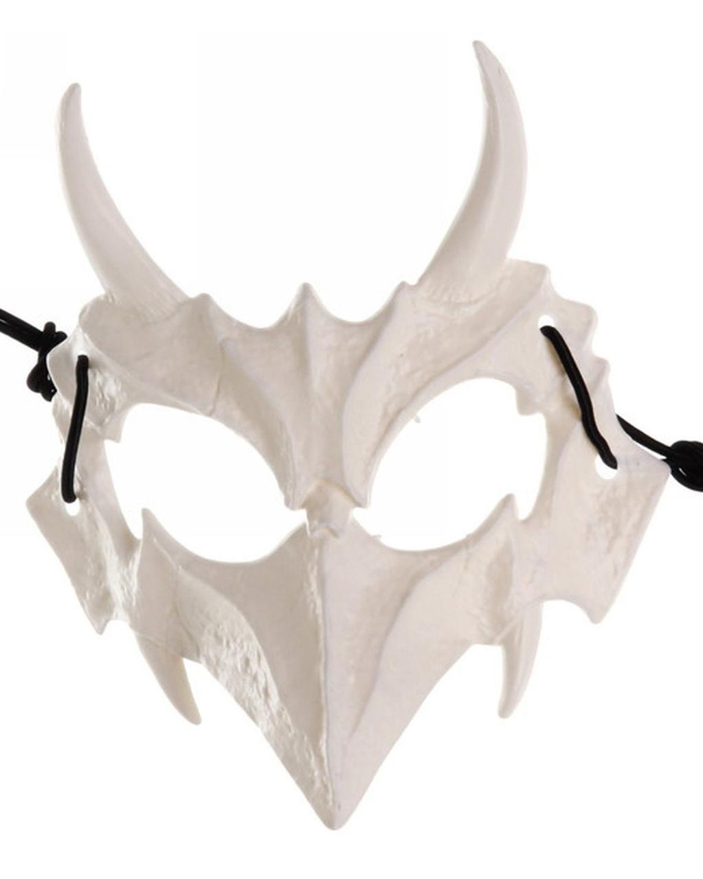 Карнавальная маска «Дьявол» цвет белый - фото 1 - id-p202997212