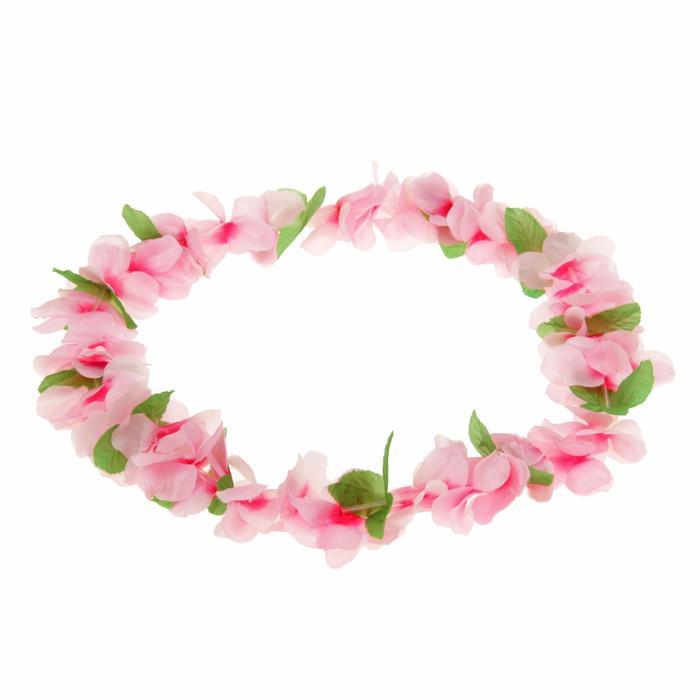 Ожерелье гавайское «Плюмерия розовая» - фото 5 - id-p202998326