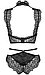 Сексуальный кружевной комплект со стрепами Obsidian S/M, фото 5