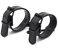 Тонкие БДСМ наручники черного цвета