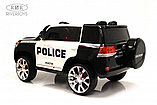 Детский электромобиль RiverToys Toyota Land Cruiser 200 JJ2022 (полицейский белый), фото 2