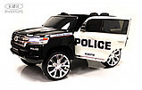 Детский электромобиль RiverToys Toyota Land Cruiser 200 JJ2022 (полицейский белый), фото 6