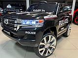 Детский электромобиль RiverToys Toyota Land Cruiser 200 JJ2022 (полицейский черный), фото 2