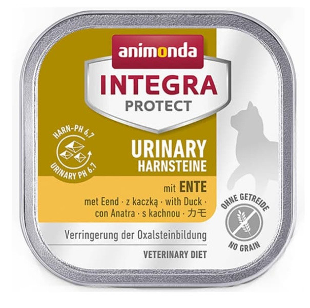 Влажный корм для кошек Animonda Integra Protect Urinary Harnsteine Cat (утка) 100 гр - фото 1 - id-p202886826