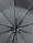 Зонт полуавтомат ветрозащитный черный "Popular" арт. 1048 (анти-ветер) с декоративной ручкой, фото 9